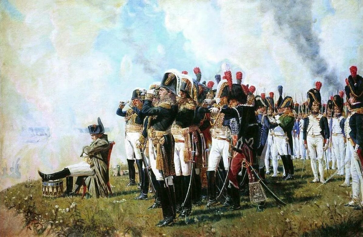 Произведения исторические военные. Верещагин Наполеон на Бородинских высотах. Бородинская битва 1812.