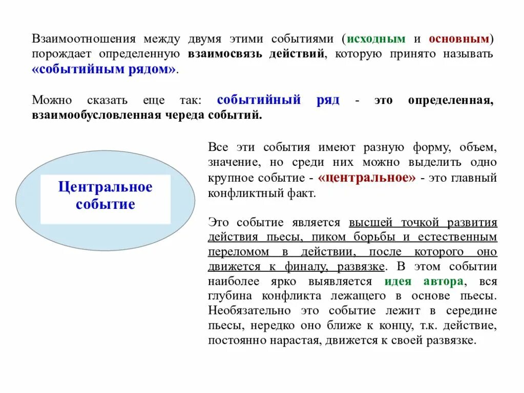 Событийный ряд пример. Отношения между событиями. Событийный анализ. Идейно тематический замысел.