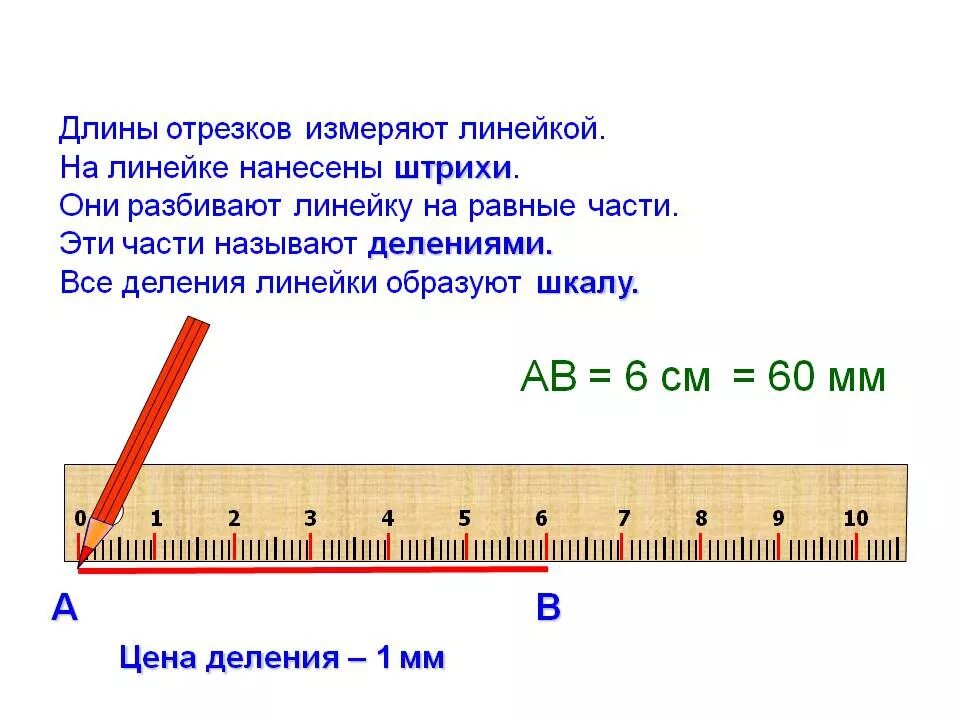 Как измерить отрезок 1 класс. Как измерить на линейке 1 см. Как измерять отрезки линейкой 1 класс. Линейка с делениями.