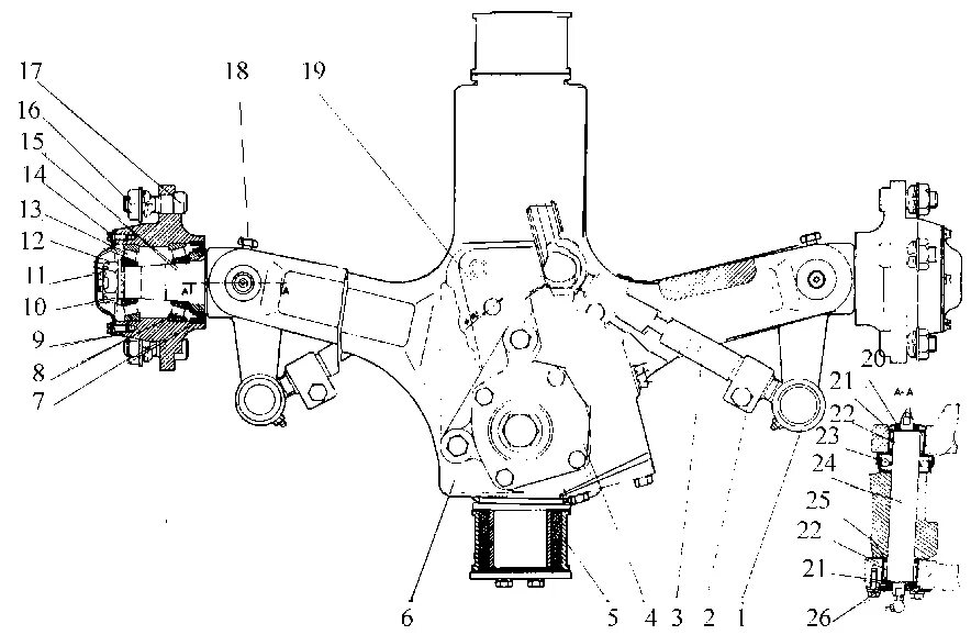 Схема ведущего моста автомобиля ваз 2106. Задний мост ваз 2107 схема. 00 управляемый мост в сборе. Мост камаз 4310. Управляемый мост komatsu fd18t-17.