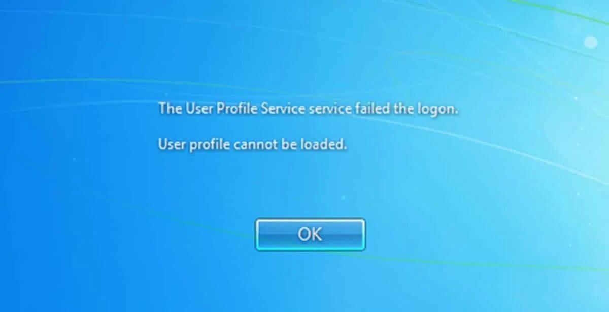 Fix user. User Logon. User profile service 1530. Crystal service failed. Login Error Design.