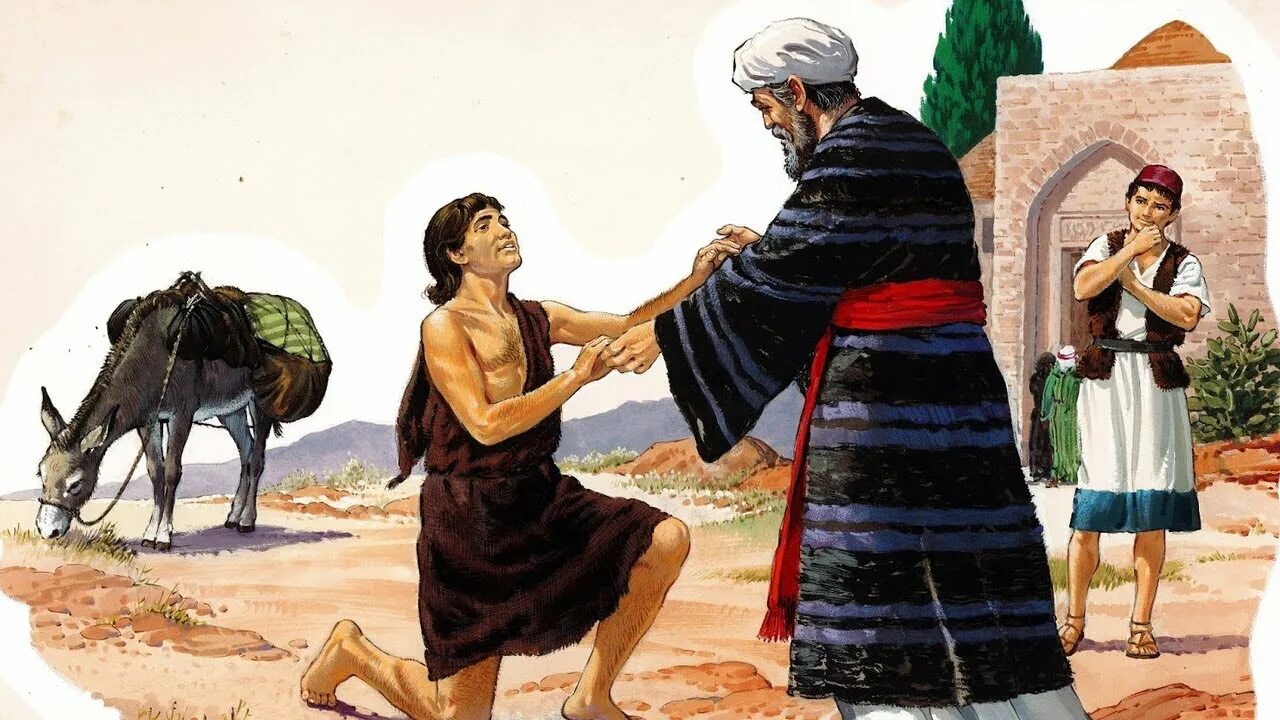 Блудная картинка. The Parable of the Prodigal son. Блудный сын и отец. Иллюстрация к притче. Встреча блудного сына.