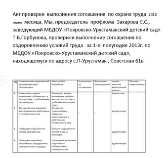 Замечание по охране труда примеры