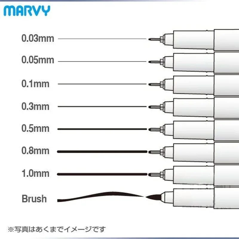 Линия 0.7. Marvy Uchida маркер кисть маркеры. Толщина линии 0.5 мм. Толщина ручки 0.5. Толщина маркера 3 мм.