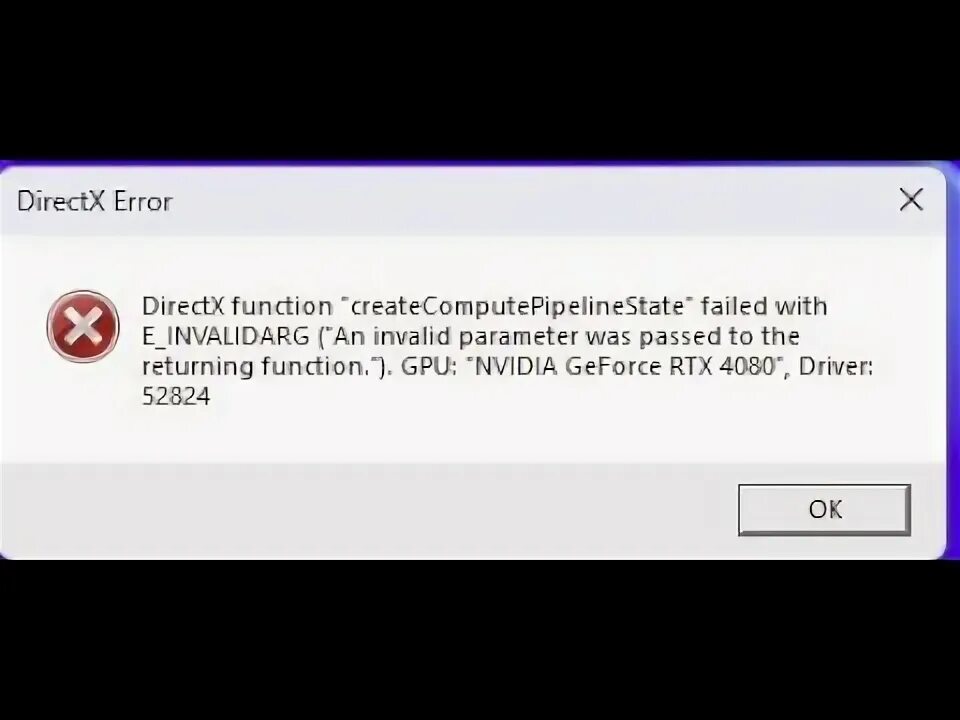Directx function m device. Ошибка directx error. directx function &quot;getdeviceremovedreason&quot; failed with dxgi_error_device_hung.