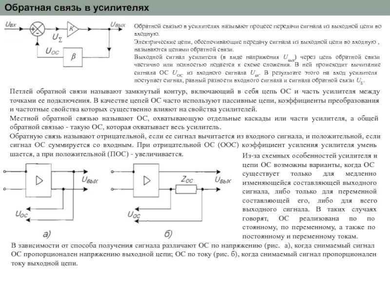 Что называется обратной связью. Усилитель с положительной обратной связью схема. цепи обратной связи в усилителях. обратная связь в усилителях. обратная связь схемотехника.