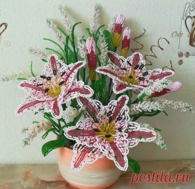 Лилия из бисера фото Tiger Lily en 2024