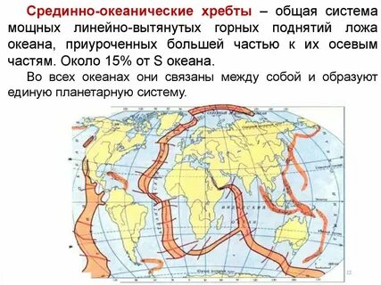 Самый крупный срединно океанический хребет