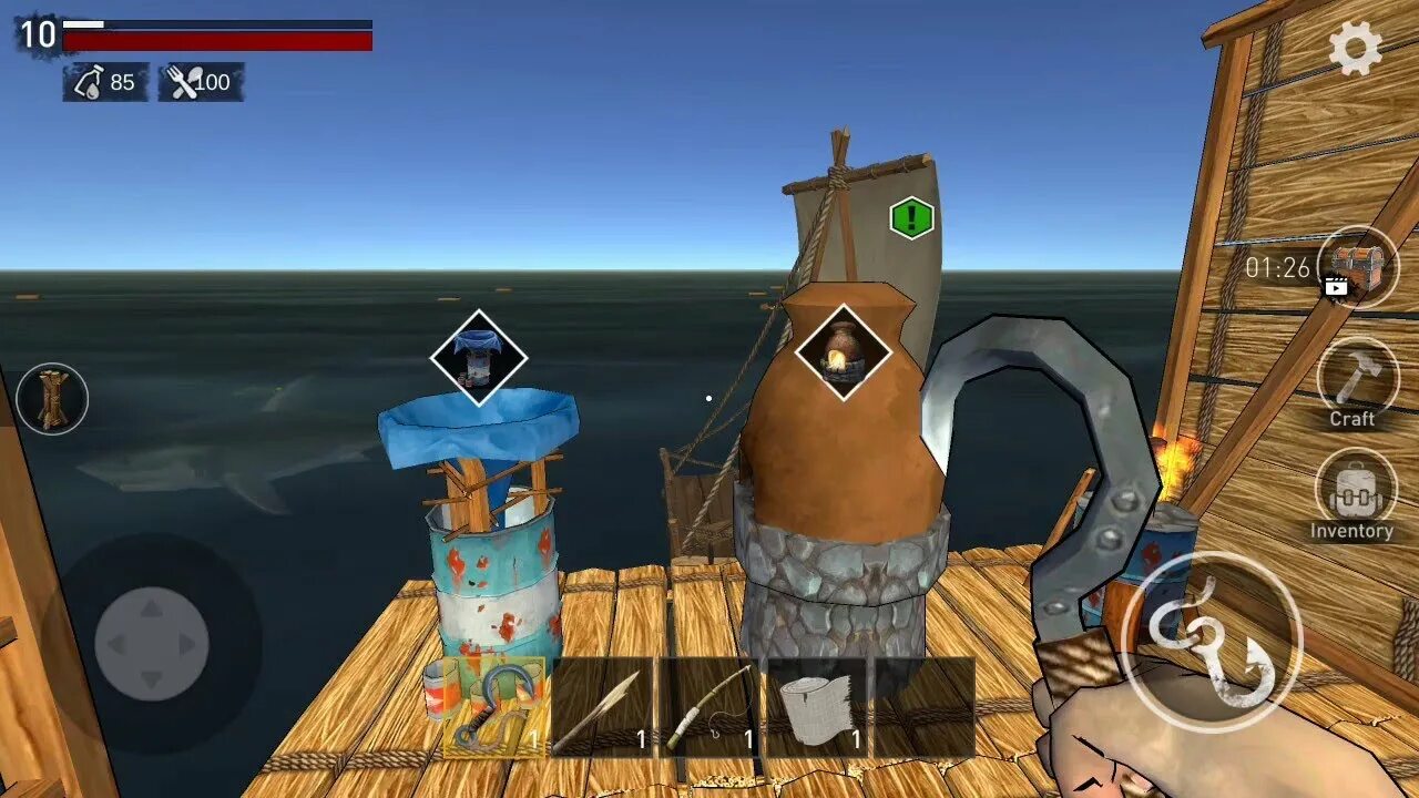 Raft игра симулятор. Симулятор выживания акула Raft.