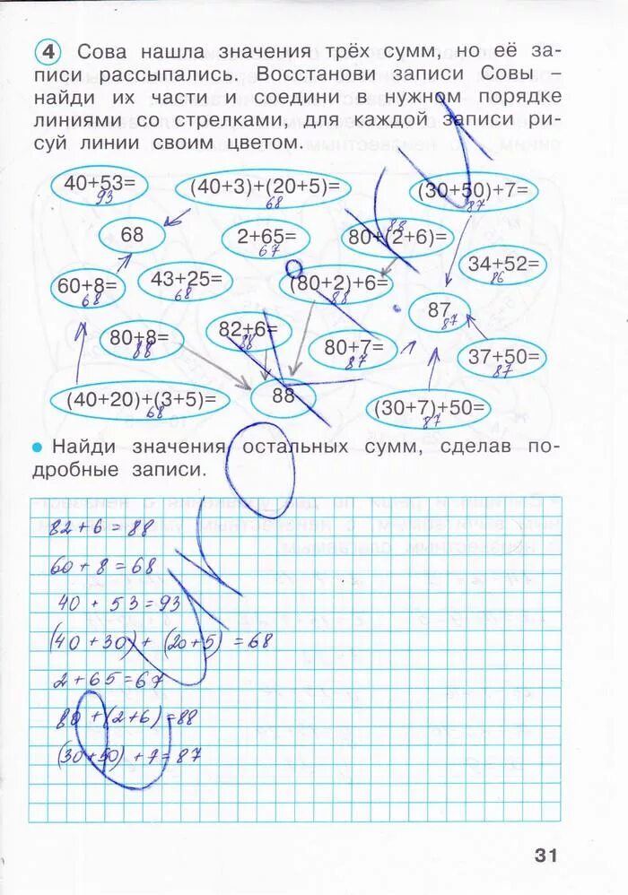 Математика 1 класс стр 31 упр 4. Математика 1 класс рабочая тетрадь 2 стр 31 ответы. Математике 2 класс рабочая тетрадь стр 31. Математика 2 класс рабочая тетрадь Моро стр 31.