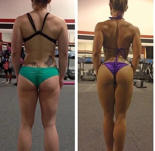 Фото после спорта. Спортивные девушки до и после. До и после зала девушки. Ягодицы до и после тренировок.
