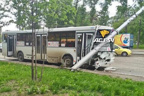 Автобус столб