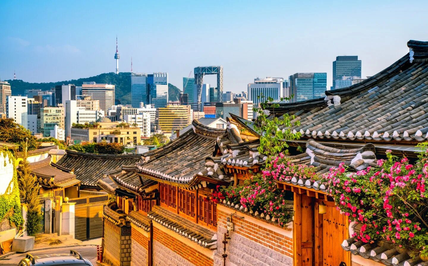 Сеул фото. Hanok village сеул. сеул южная корея. bukchon hanok village. bukchon hanok village seoul.