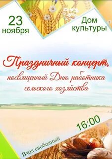 Праздничный концерт посвященный дню сельского хозяйства