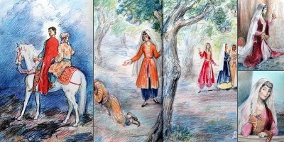 ашик кериб иллюстрации к сказке