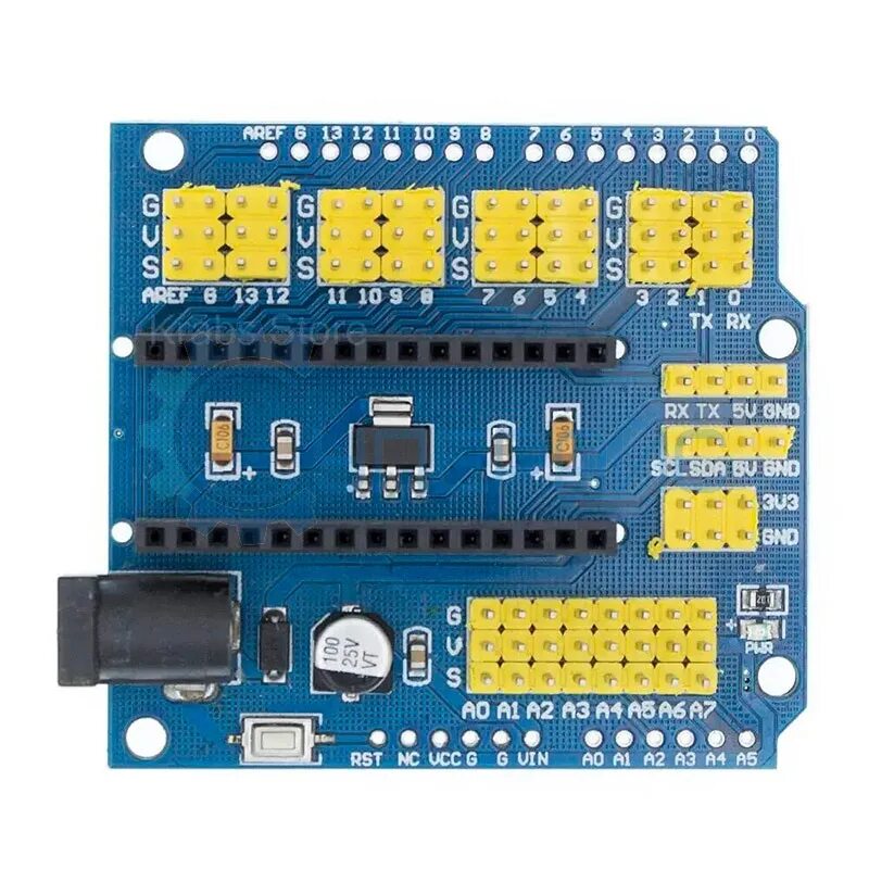 Платы расширений arduino. Плата расширения ардуино нано. плата расширения v5 (uno sensor shield v5). arduino nano шилд. sensor shield arduino nano.