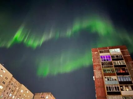 Северное сияние красноярск