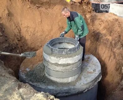 Колодец для водопровода из бетонных колец