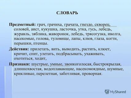 Действие словарь