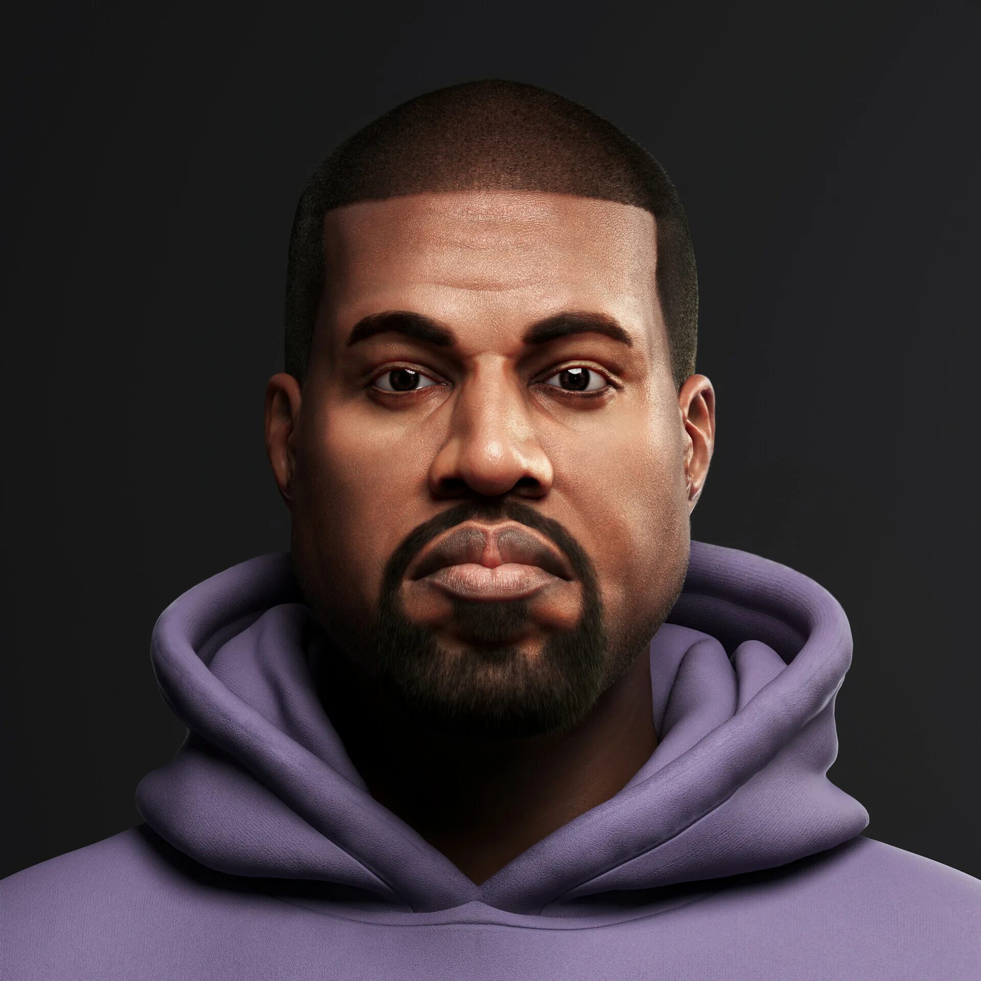 Kanye West Donda 2. Kanye West 3d. Портрет Канье Уэста.