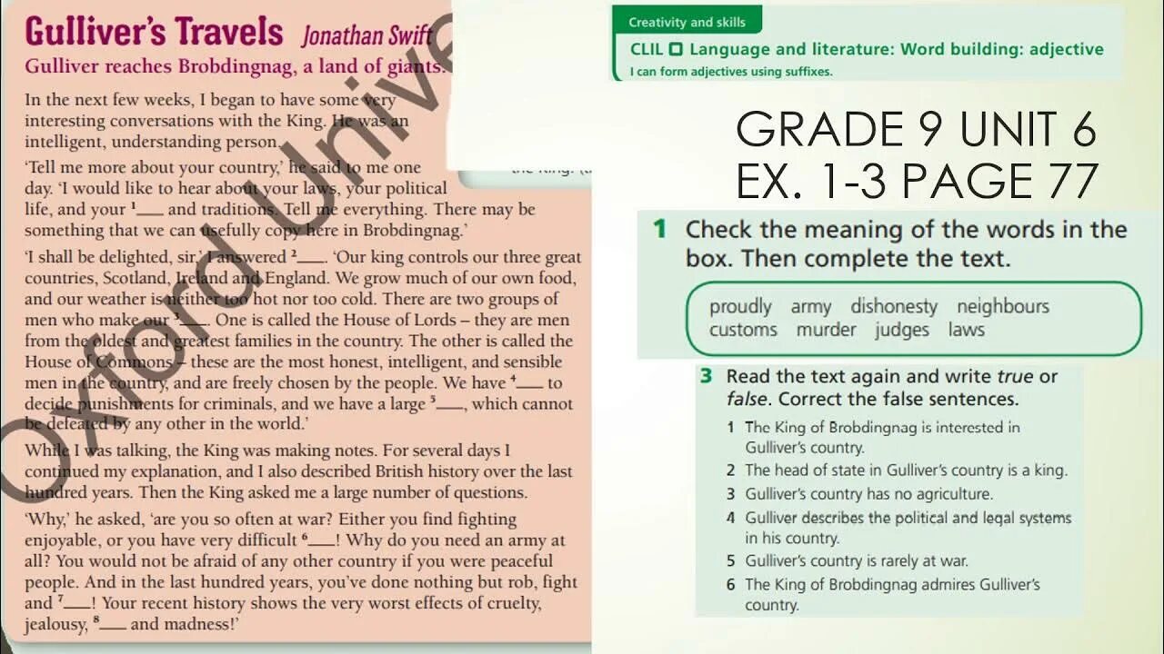 Gulliver's Travels true false ответы. Text 9 Grade. English Plus 8 Grade ex 3 p 76 ответы. English Plus 9 Grade Listening. Traditions true false