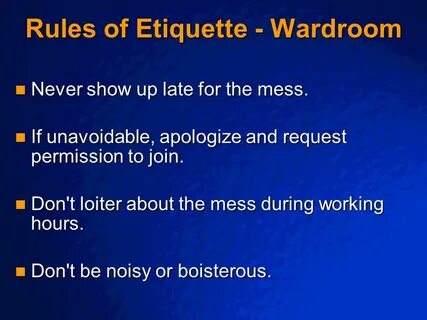 Meeting rules