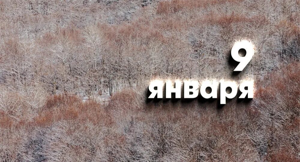 9 Января. 9 Января картинки. Девятое января. 09 January.