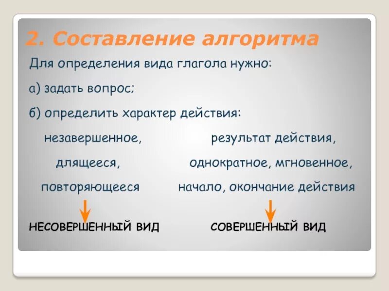 Глаголы мгновенного действия