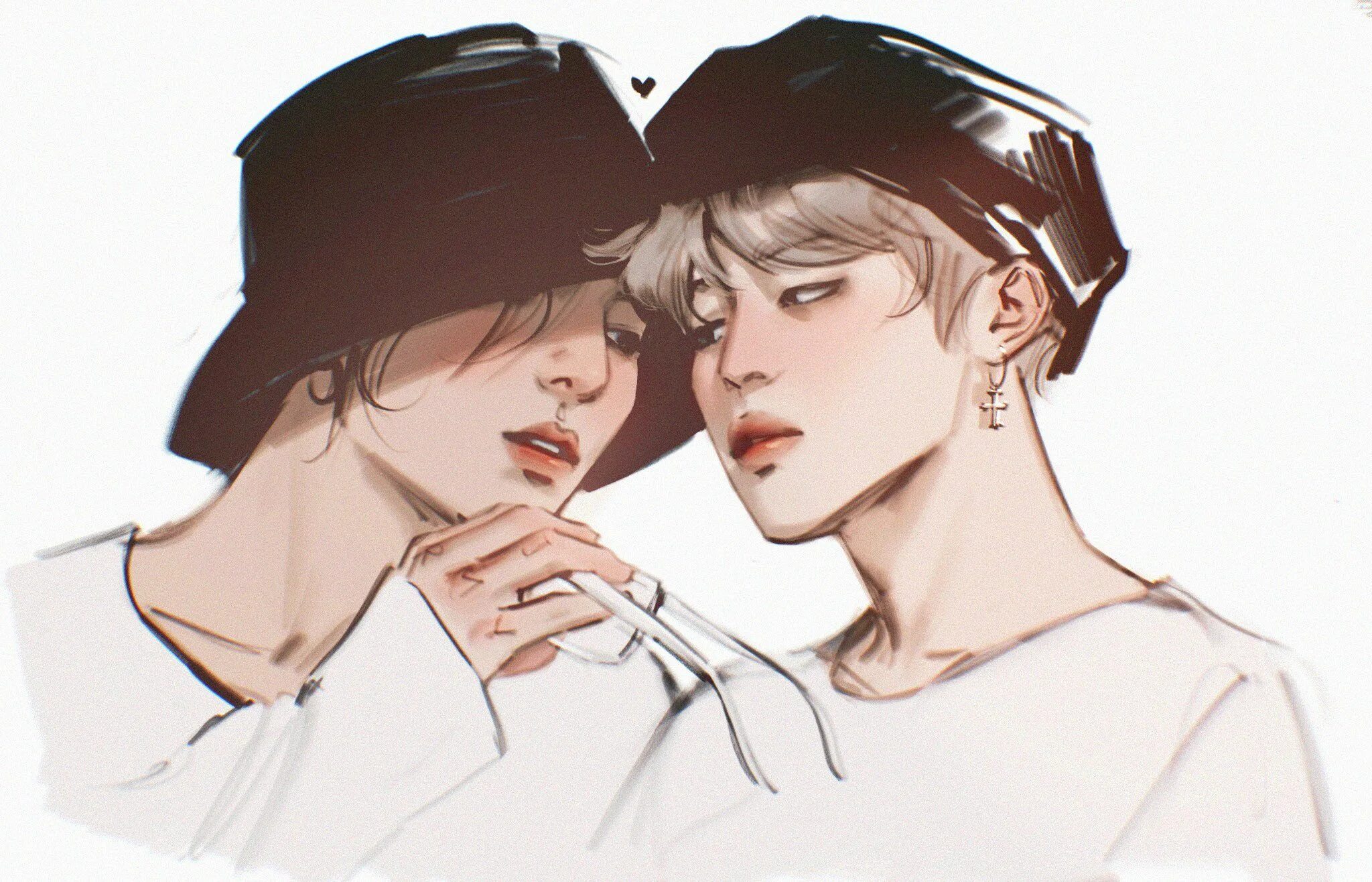 Art BTS Чигуки. BTS Jikook арт 18. BTS арт 18 Чимин. БТС Чигуки 18.