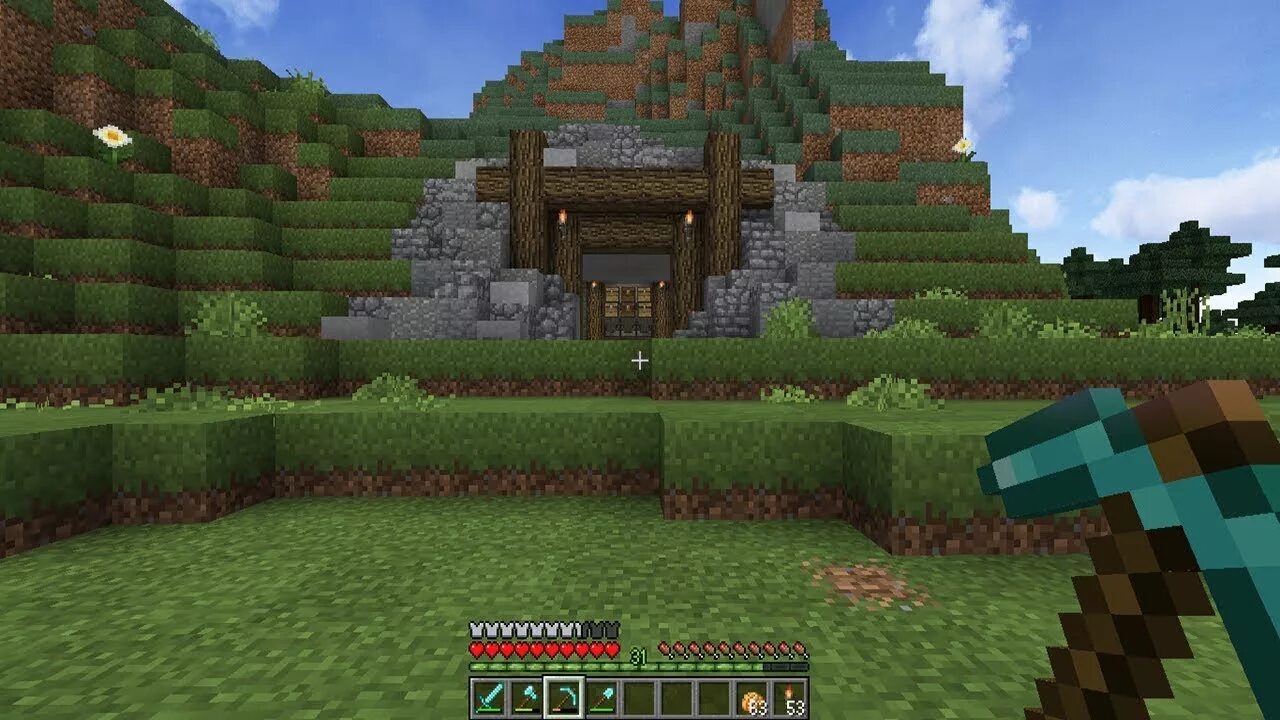 Майн хенд. Майн. Minecraft mine entrance. Средневековая шахта в майнкрафт. Шахта майнкрафт постройка.