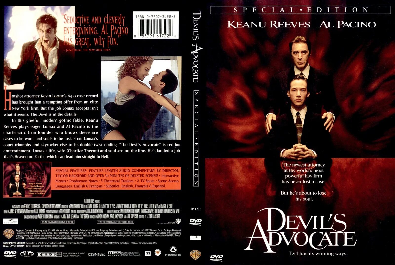Адвокат дьявола реклама. Адвокат дьявола 1997. Киану Ривз адвокат дьявола.