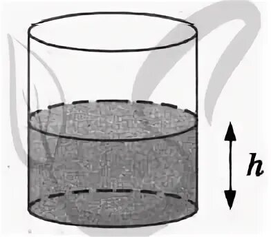 Вода в сосуде цилиндрической формы h 20