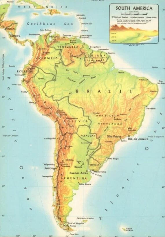 Карта Южной Америки. Физическая карта Южной Америки. Карта Южной Америки географическая крупная. Физическая карта реки Южной Америки крупным планом.