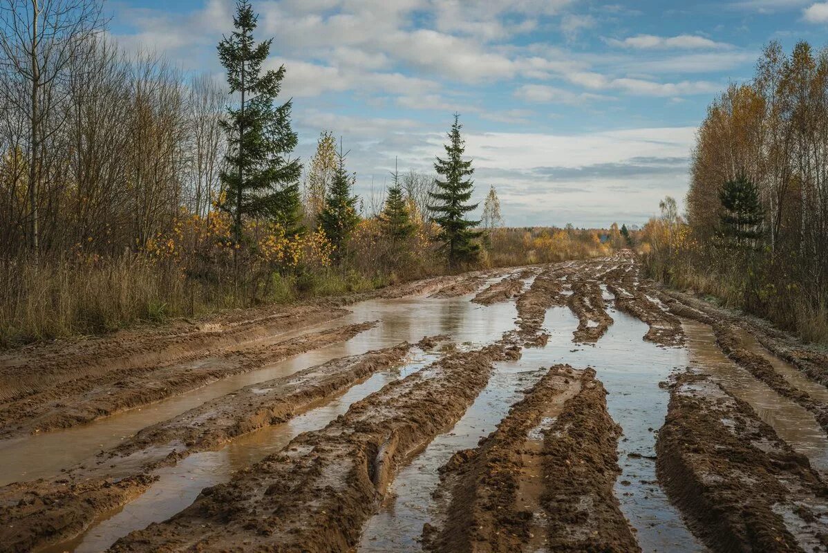 грязная дорога. 1872 г. дорога изрытая глубокими колеями. грязная дорога в деревне. дорога вся изрытая колеями шла темным.