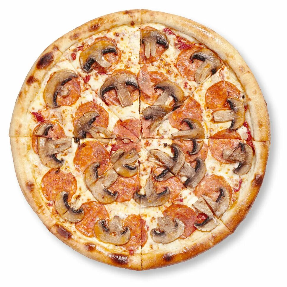 Стандартная пицца. Пепперони с грибами. Пицца пепперони с грибами. Пепперони с шампиньонами. Пицца пеперони с грибамт.