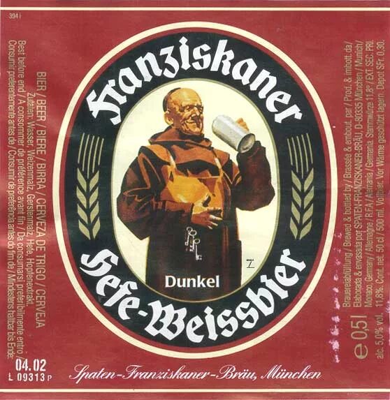 Пиво Franziskaner dunkel. Пивные этикетки немецкие. Немецкое пиво этикетка. Немецкое этикетка