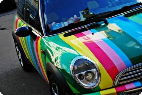 Colorful cars