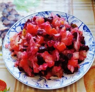 Винегрет с капустой квашеной без огурца