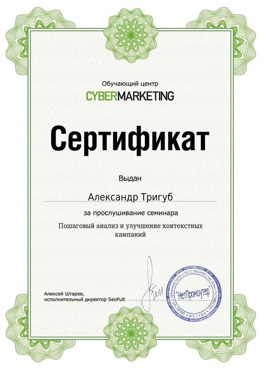 Продвижение сайтов тригуб