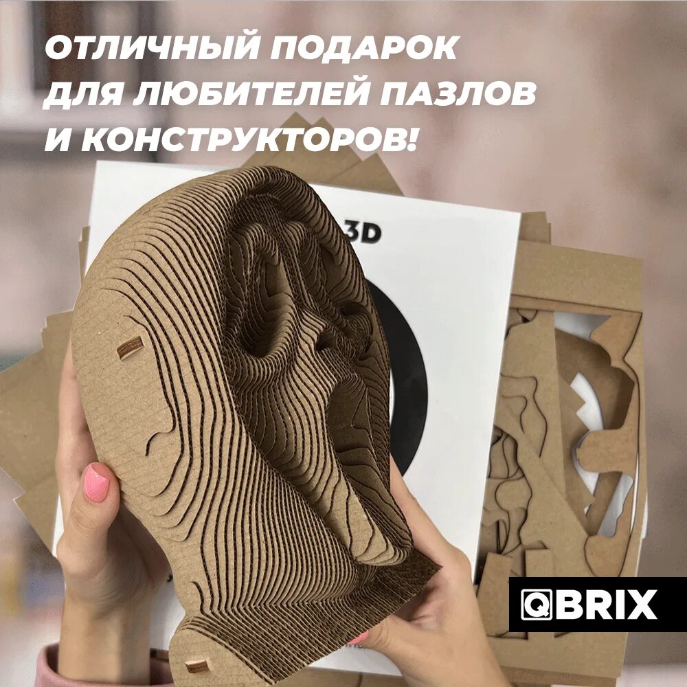 3д конструктор из картона эйнштейн. Qbrix картонный. Qbrix 3d пазл. Qbrix картонный. Qbrix картонный 3d конструктор.
