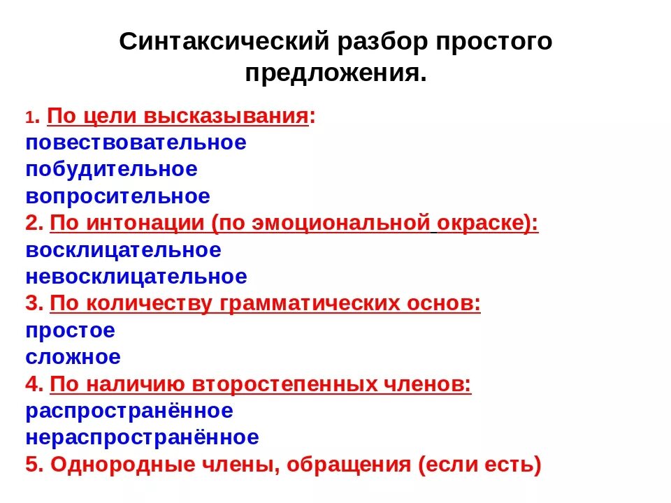 Порядок выполнения синтаксического разбора предложения. Синт разбор простого предложения. синтаксический разбор схема разбора. план синтаксического разбора 5 класс. порядок синтаксического разбора схема.