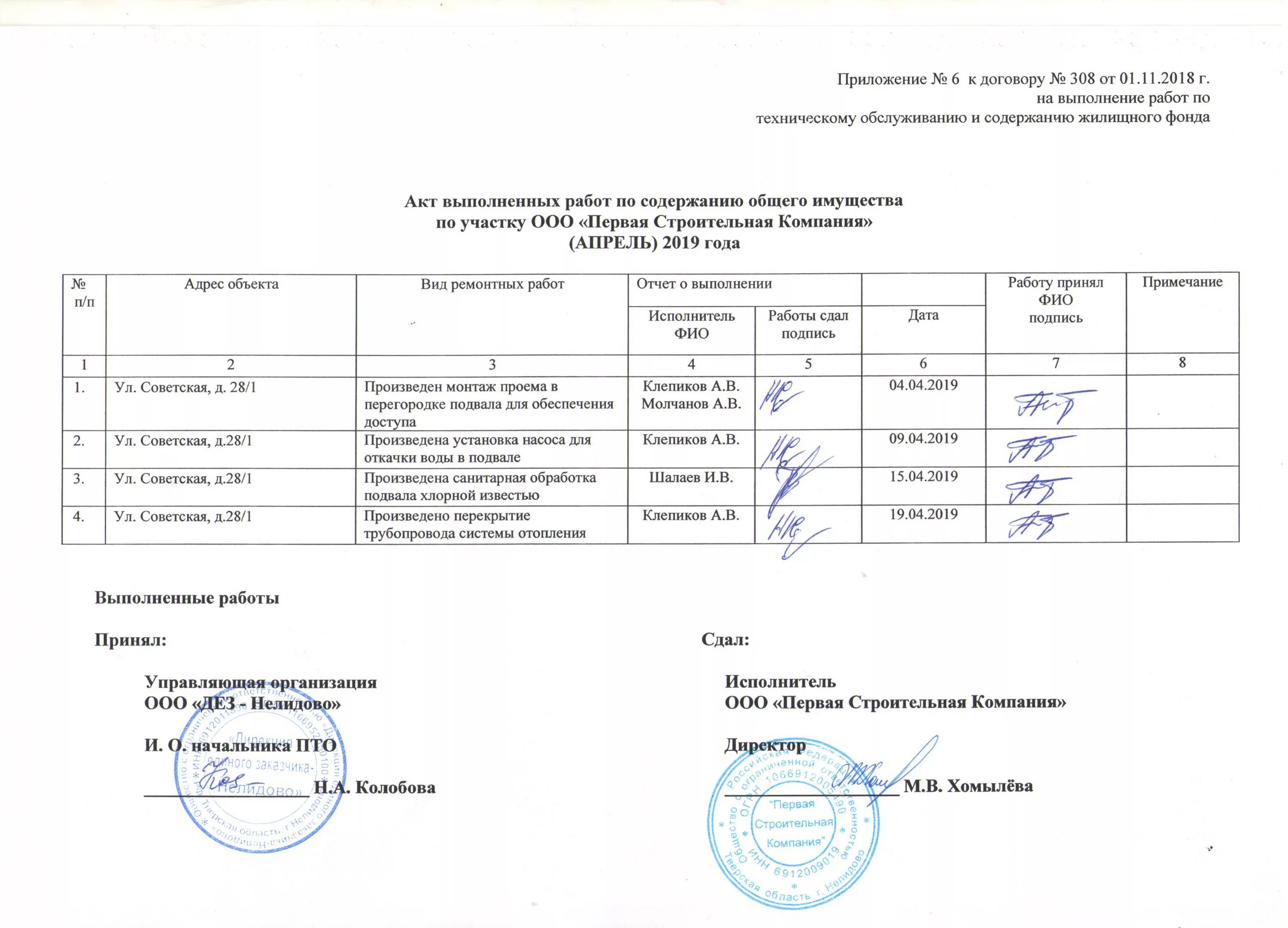 Приложение к договору подряда на выполнение работ. Приложение к договору. форма приложения к договору.