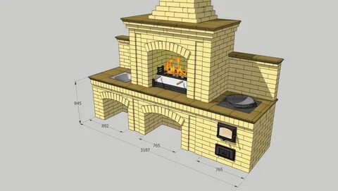 Постройка пошагово своими руками для дачи печи барбекю из кирпича: фото, пр...