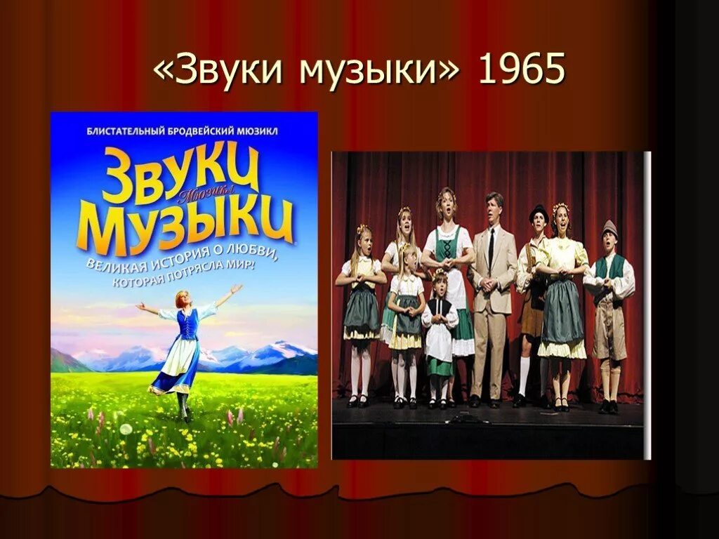 Что такое мюзикл 3 класс. Мюзикл звуки музыки. Проект на тему мюзикл. Презентация на тему мюзикл. Звуки музыки мюзикл 1965.