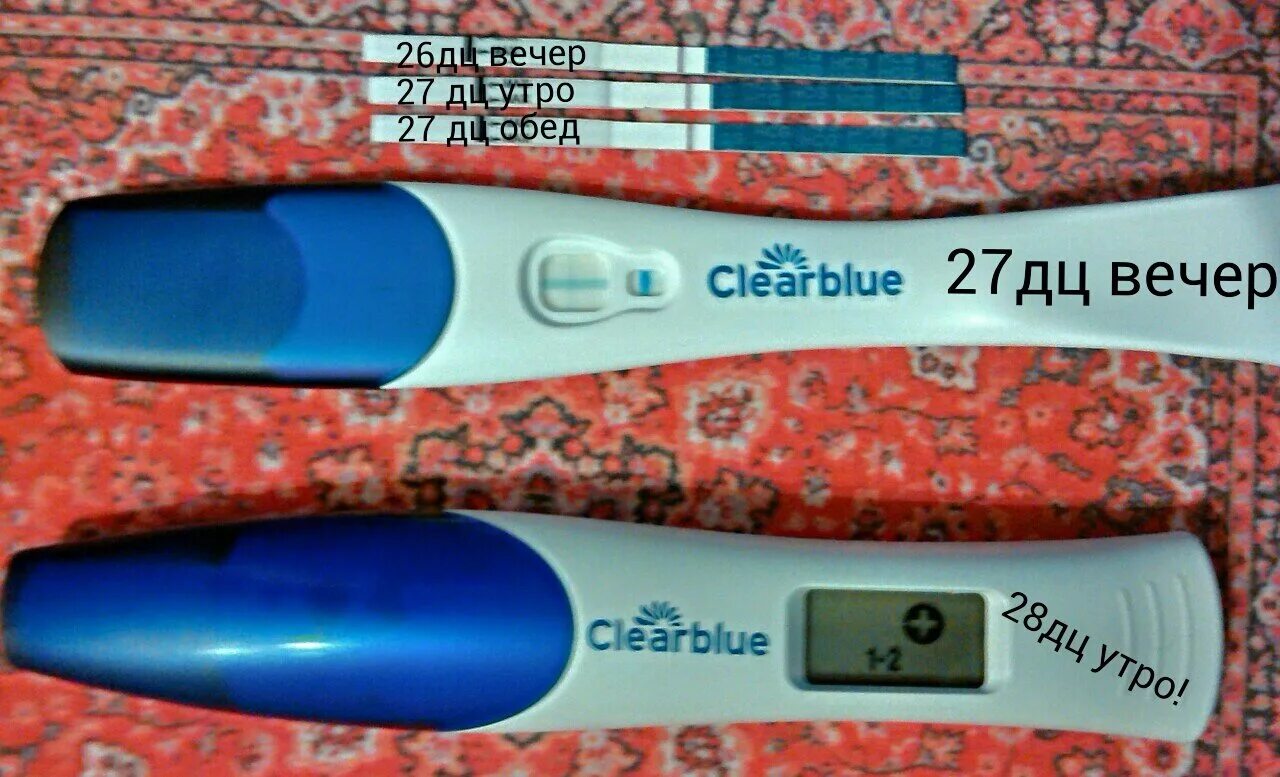 Test 28 ru. Клеар Блю на 24 ДЦ. Клеар Блю электронный на 27 ДЦ. Clearblue слабоположительный. 27 ДЦ тест на беременность.