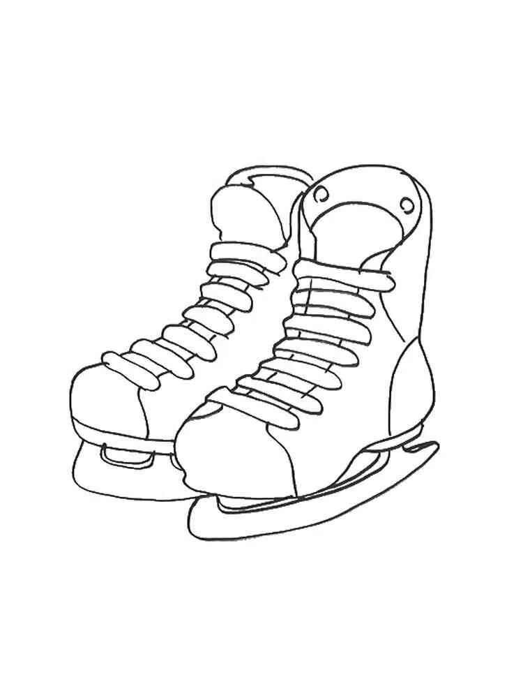 коньки картинка для детей раскраска. коньки трафарет для детей. коньки раскраска. коньки эскиз. раскраски коньков.