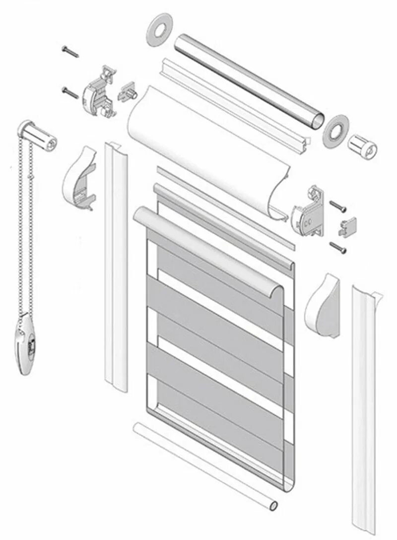 Сборка жалюзи день ночь. Жалюзи Зебра Уни 1. Фурнитура для систем uni1. Направляющая для рольштор uni2. Рулонные жалюзи Зебра Уни 2.