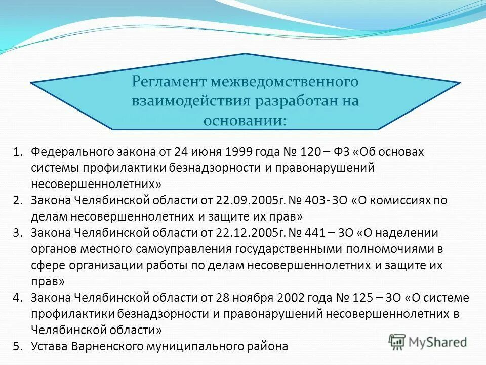 Взаимодействие субъектов профилактики правонарушений несовершеннолетних