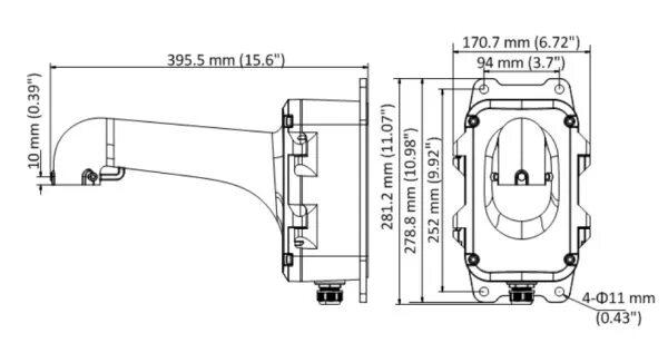 Ds 1604zj pole. Hikvision DS-1604zj. DS-1604zj-Box. Кронштейн Hikvision DS 1604zj. Кронштейн DS-1604zj-Box-Pole.