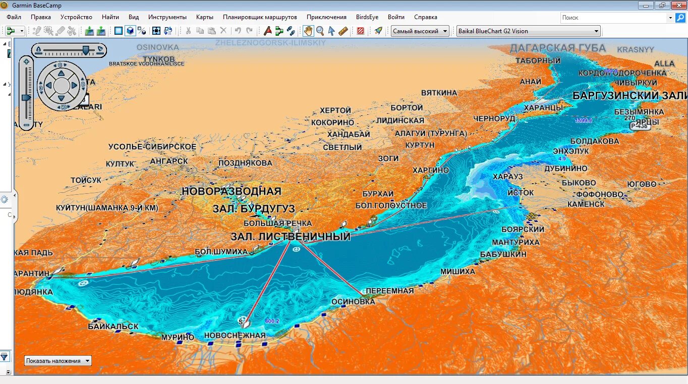 Карта глубин C-Map MAX-N RS-N242 - купить в СПб навигационную карту Красноярског